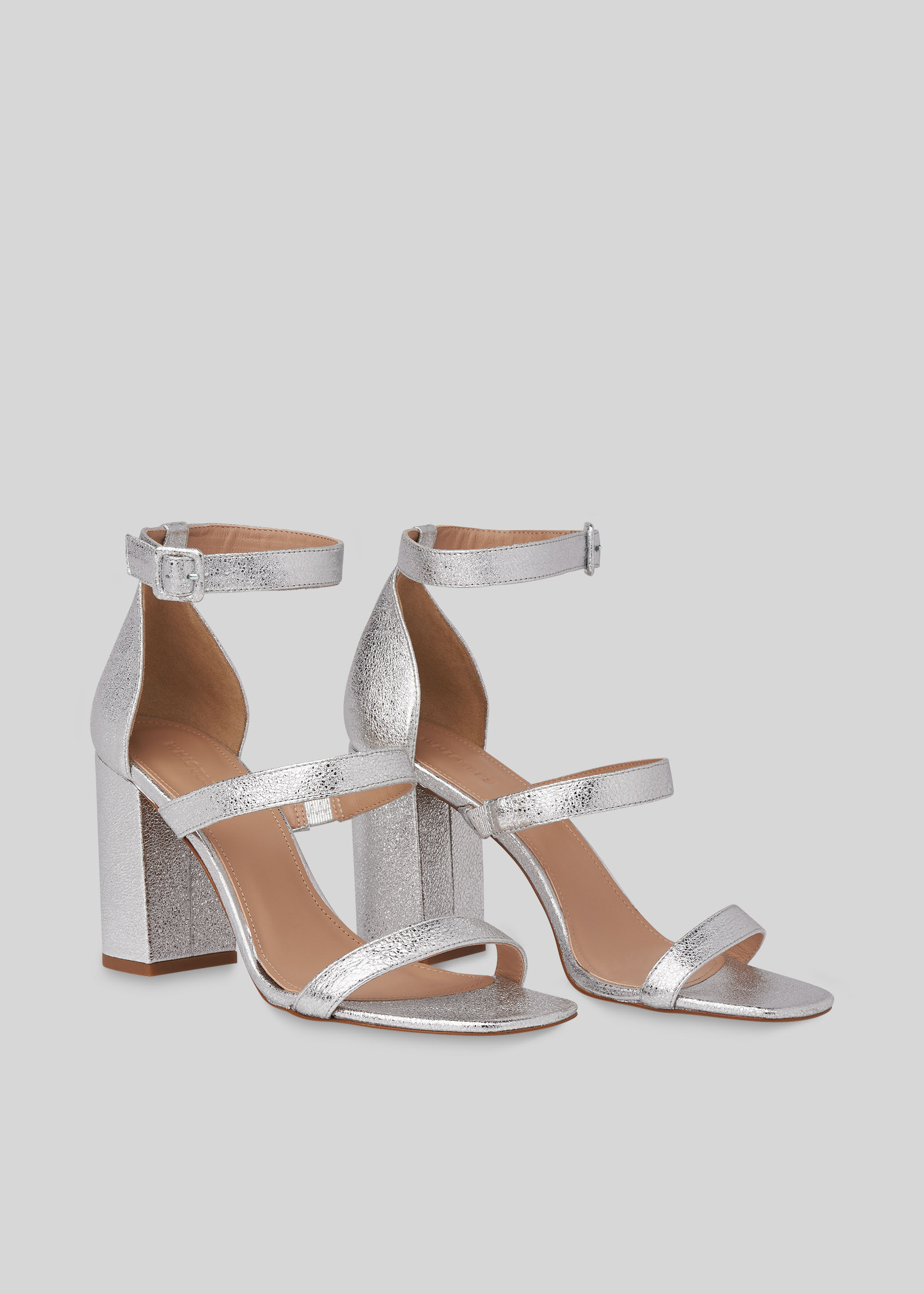whistles silver sandals