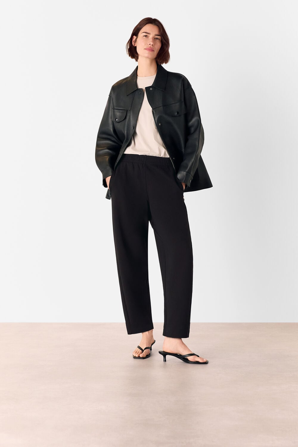 Barrel Leg Jersey Jogger