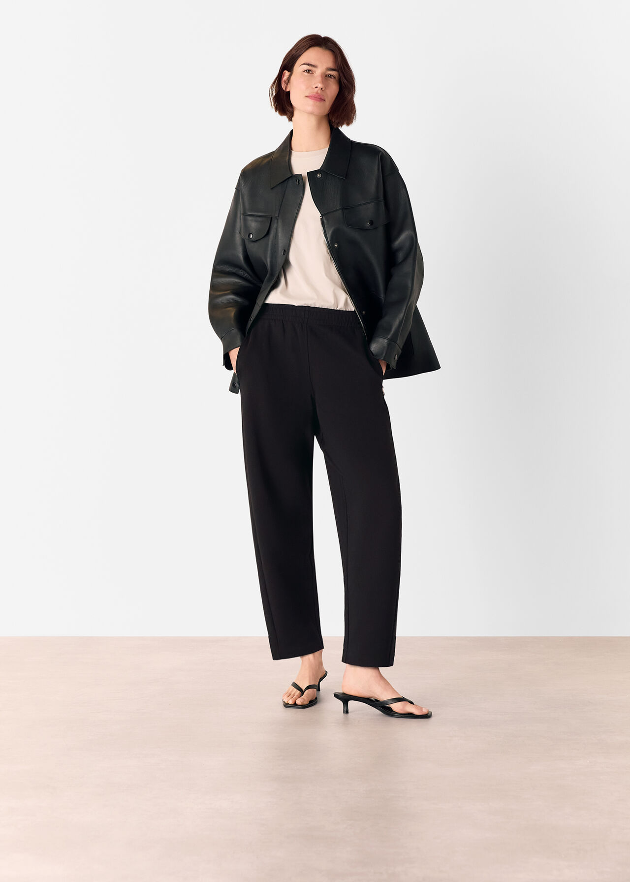 Barrel Leg Jersey Jogger