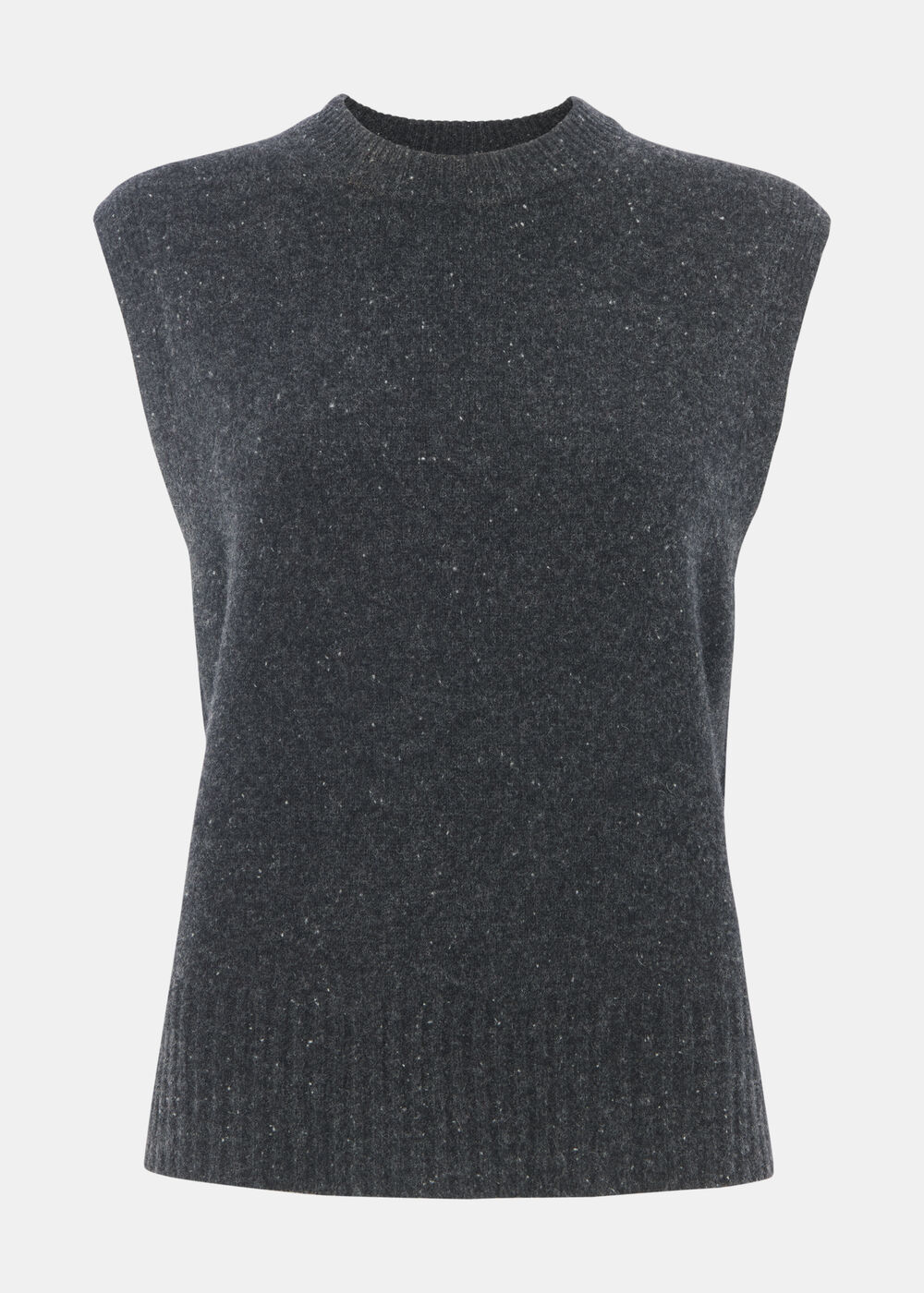 Wool Fleck Sleeveless Tank