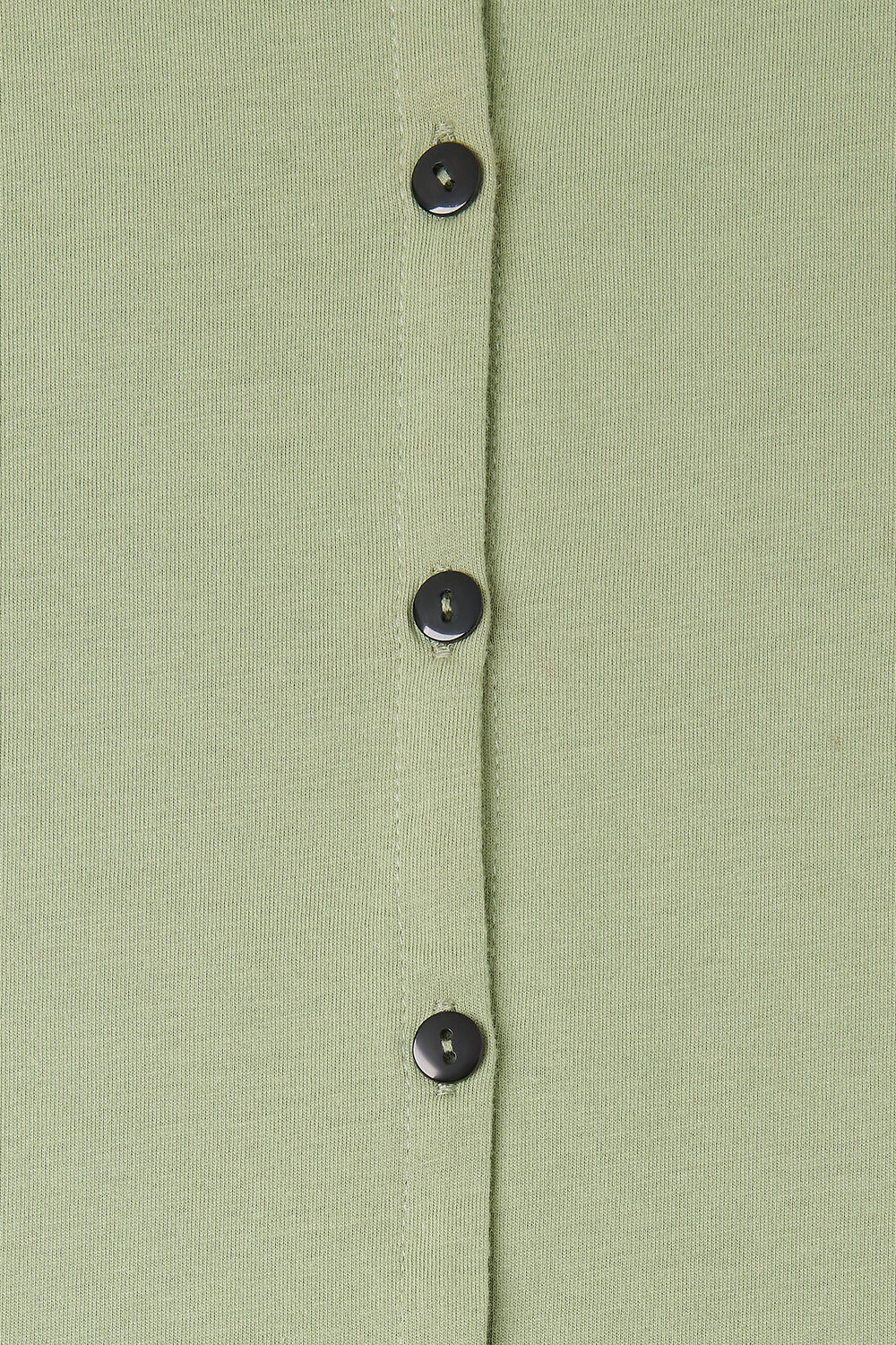Round Neck Button Up Tee