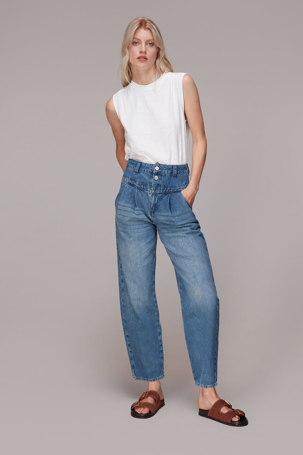 Gathered Shoulder Tank