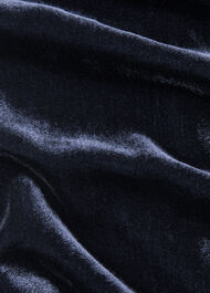 Velvet Sheer Sleeve Dress