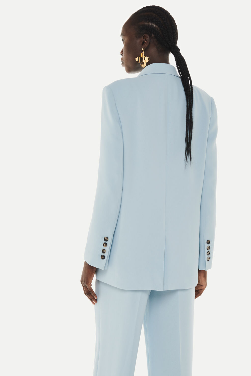 Crepe Relaxed Boyfriend Blazer
