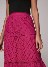 Broderie Midi Skirt