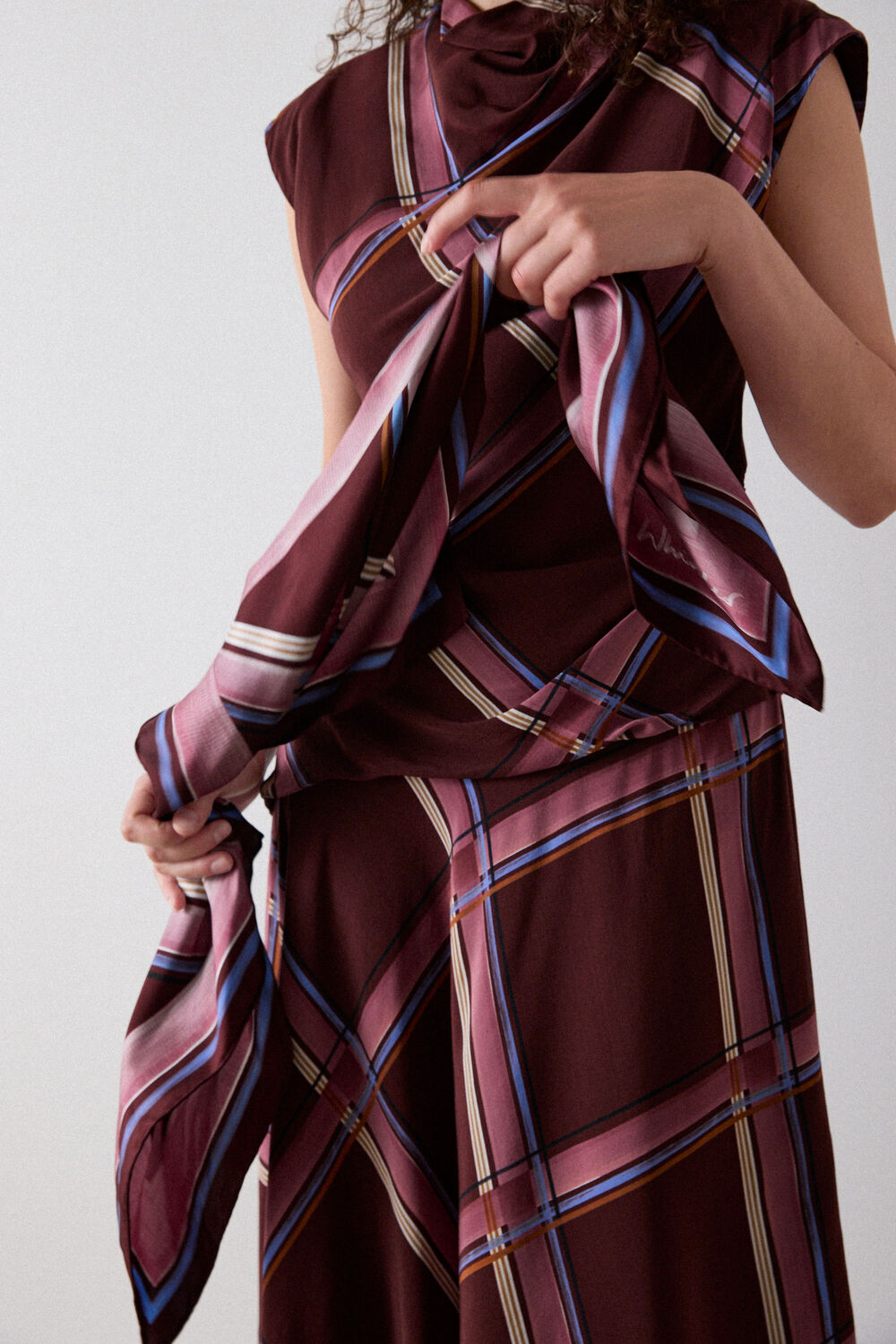 Limited Square Silk Scarf