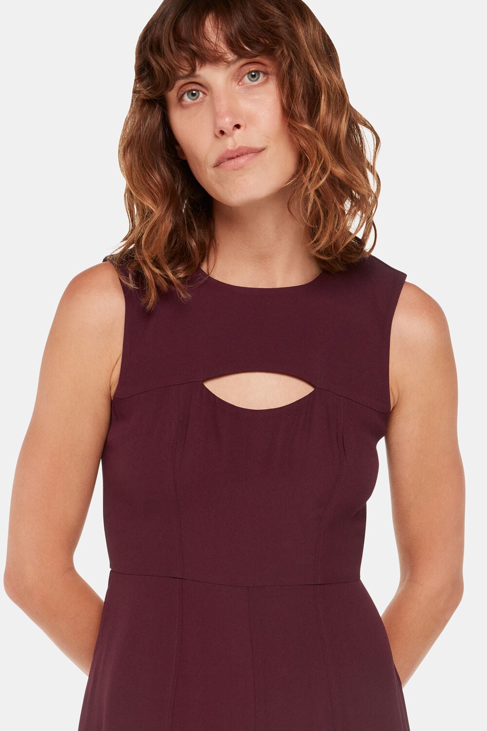 Burgundy Harley Cut Out Jumpsuit