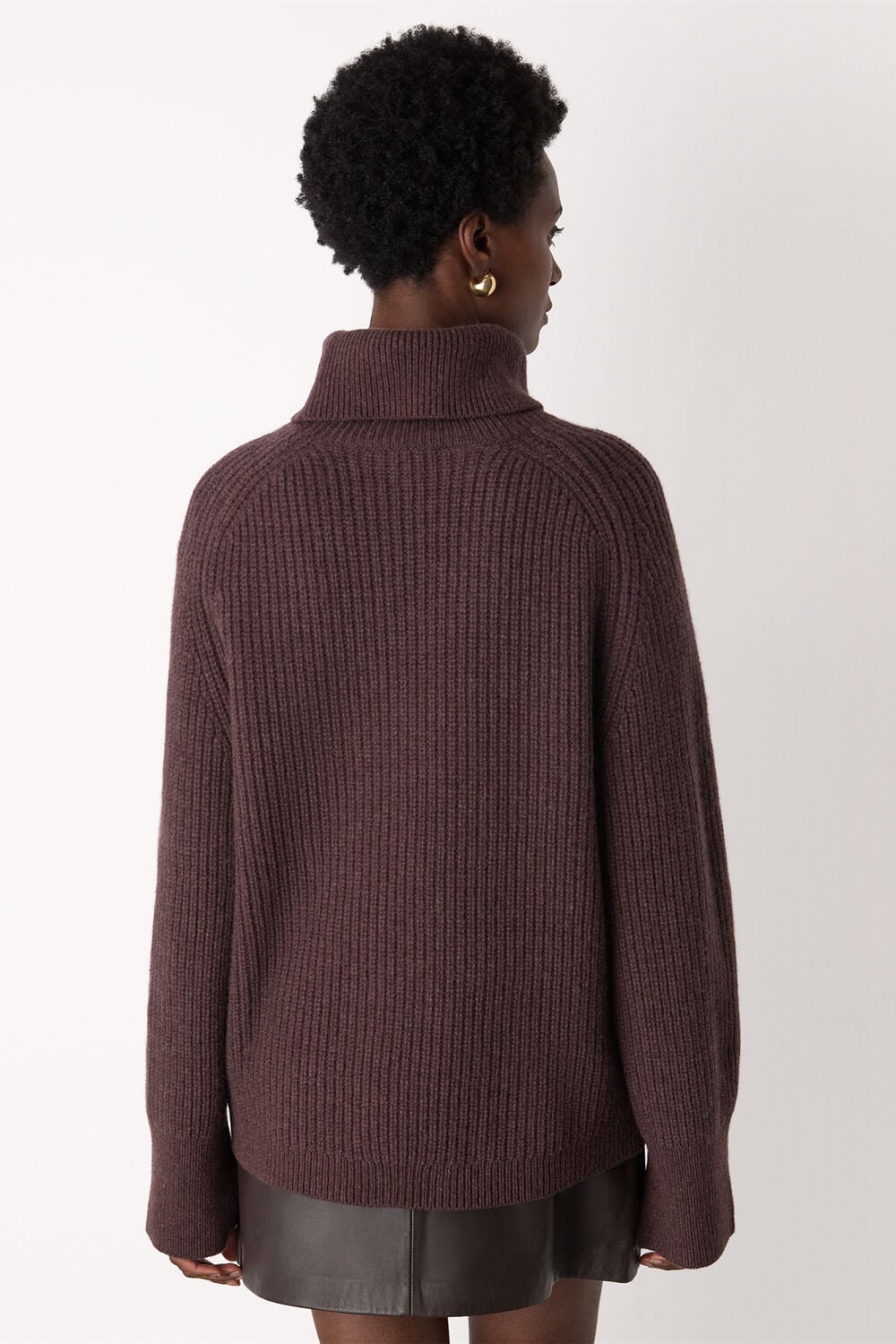 Heavy Gauge Roll Neck Knit