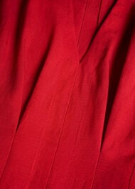 Petite Panel Linen Blend Dress