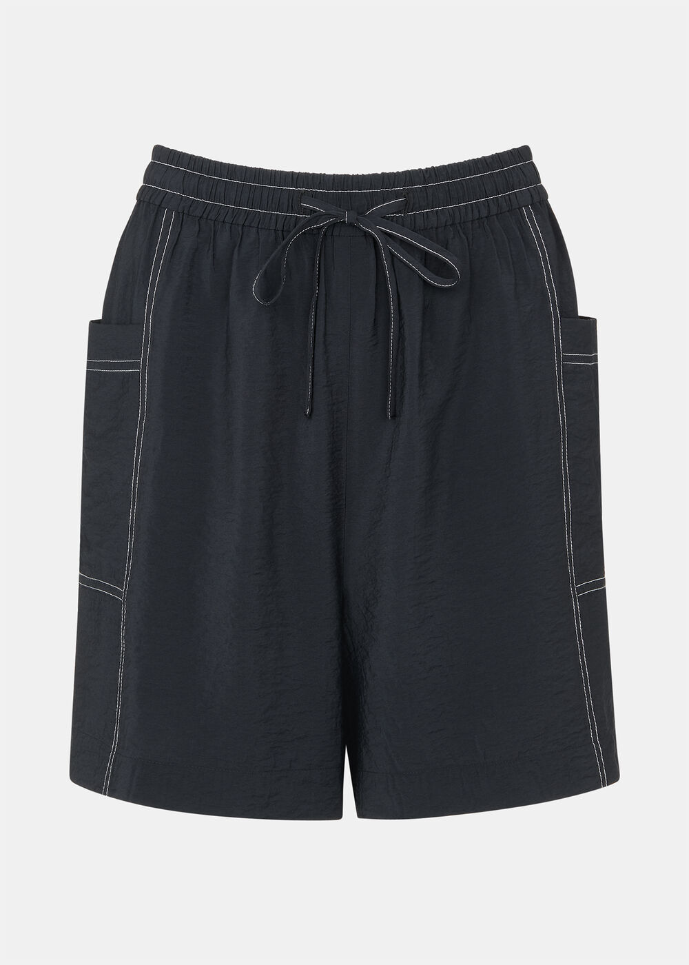 Contrast Stitch Pull On Short