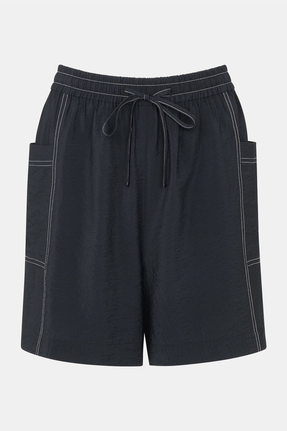 Contrast Stitch Pull On Short