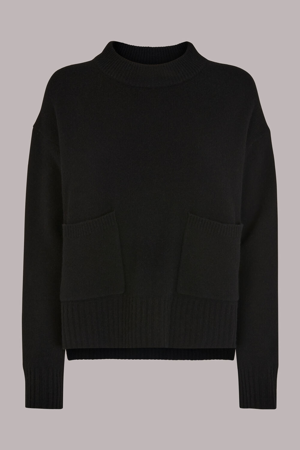 Pocket Detail Wool Jumper