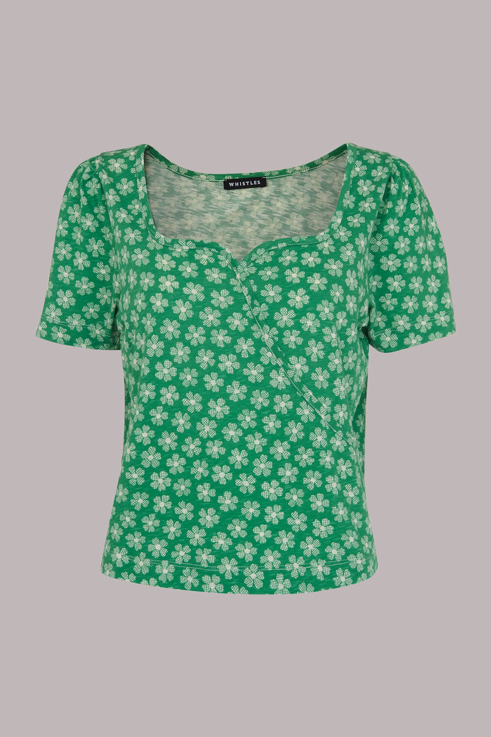 Daisy Check Wrap Tee
