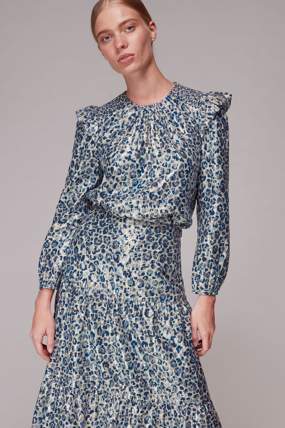 Animal Metallic Skirt