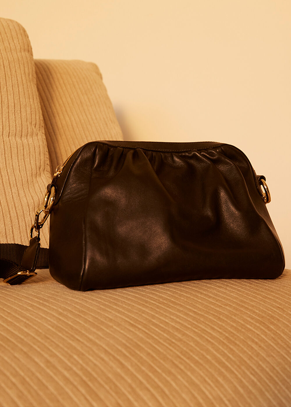 Leonie Gathered Shoulder Bag