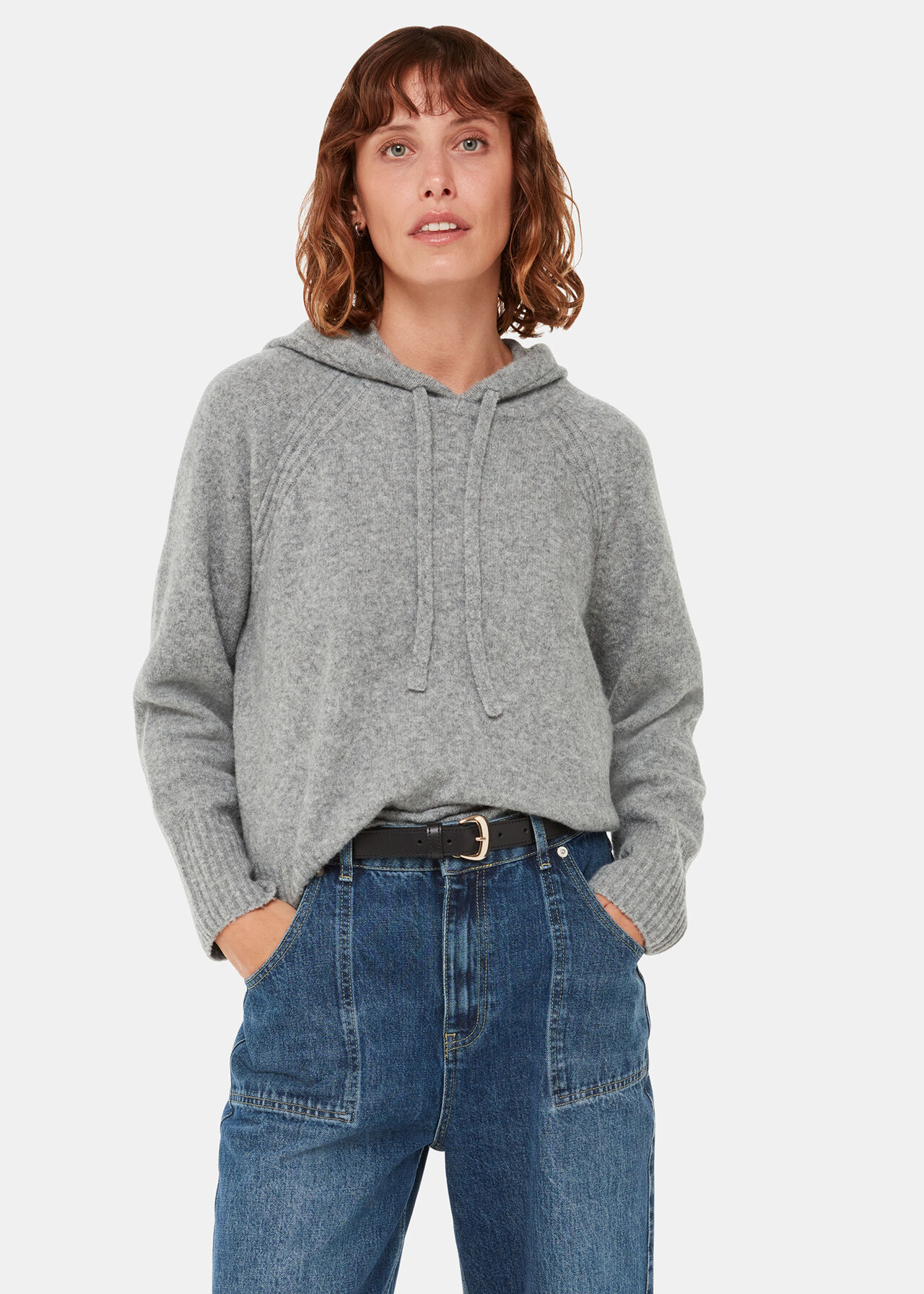 Textured Hooded Sweater