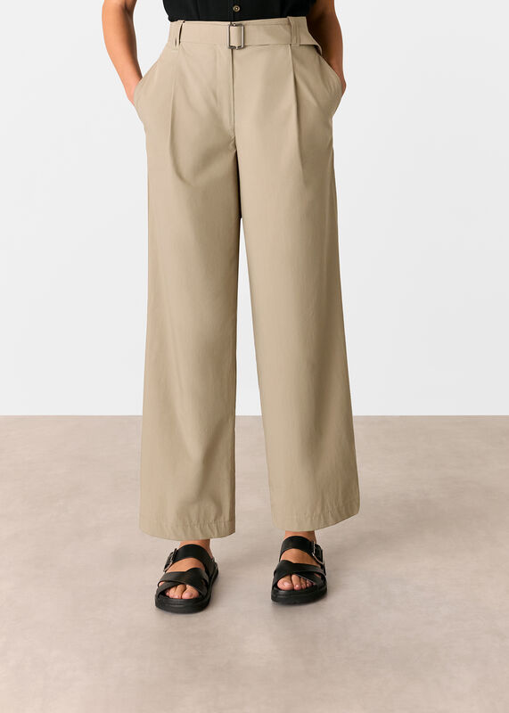 Khaki Kate Belt Detail Pants