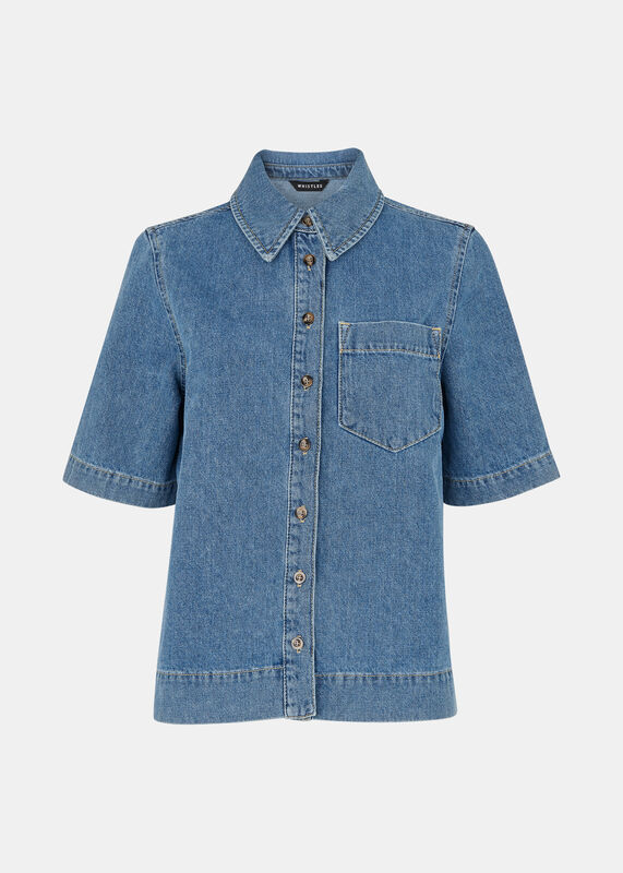 Jade Short Sleeve Denim Shirt