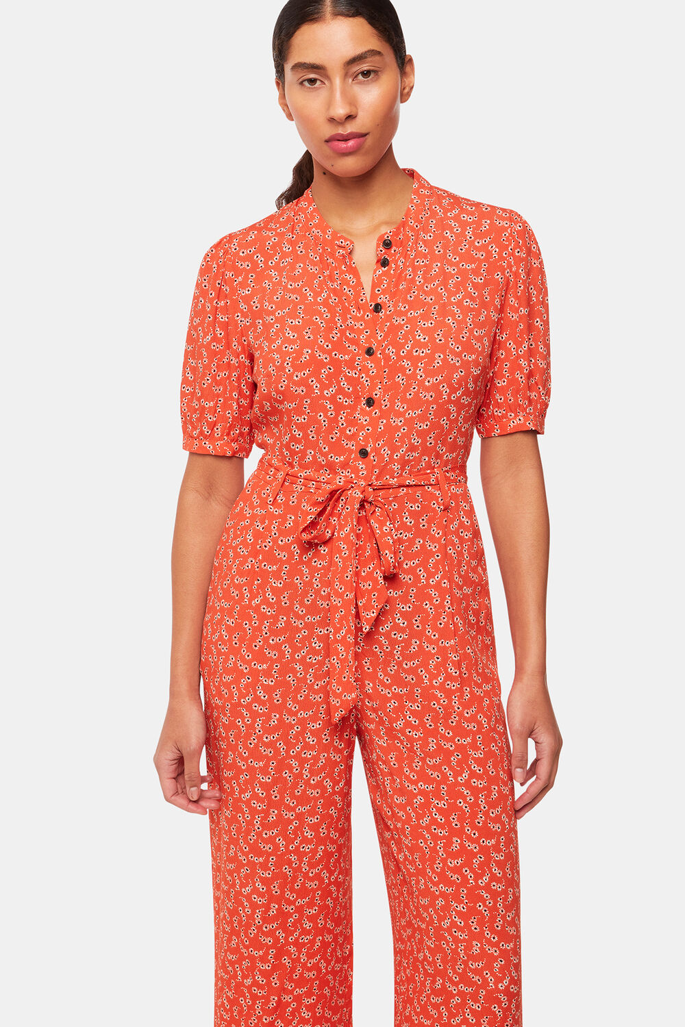 Micro Floral Jumpsuit