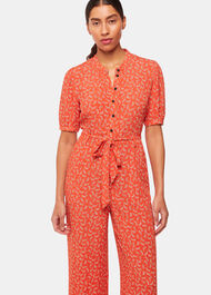 Micro Floral Jumpsuit