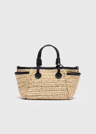 Aylin Mini Straw Tote Bag