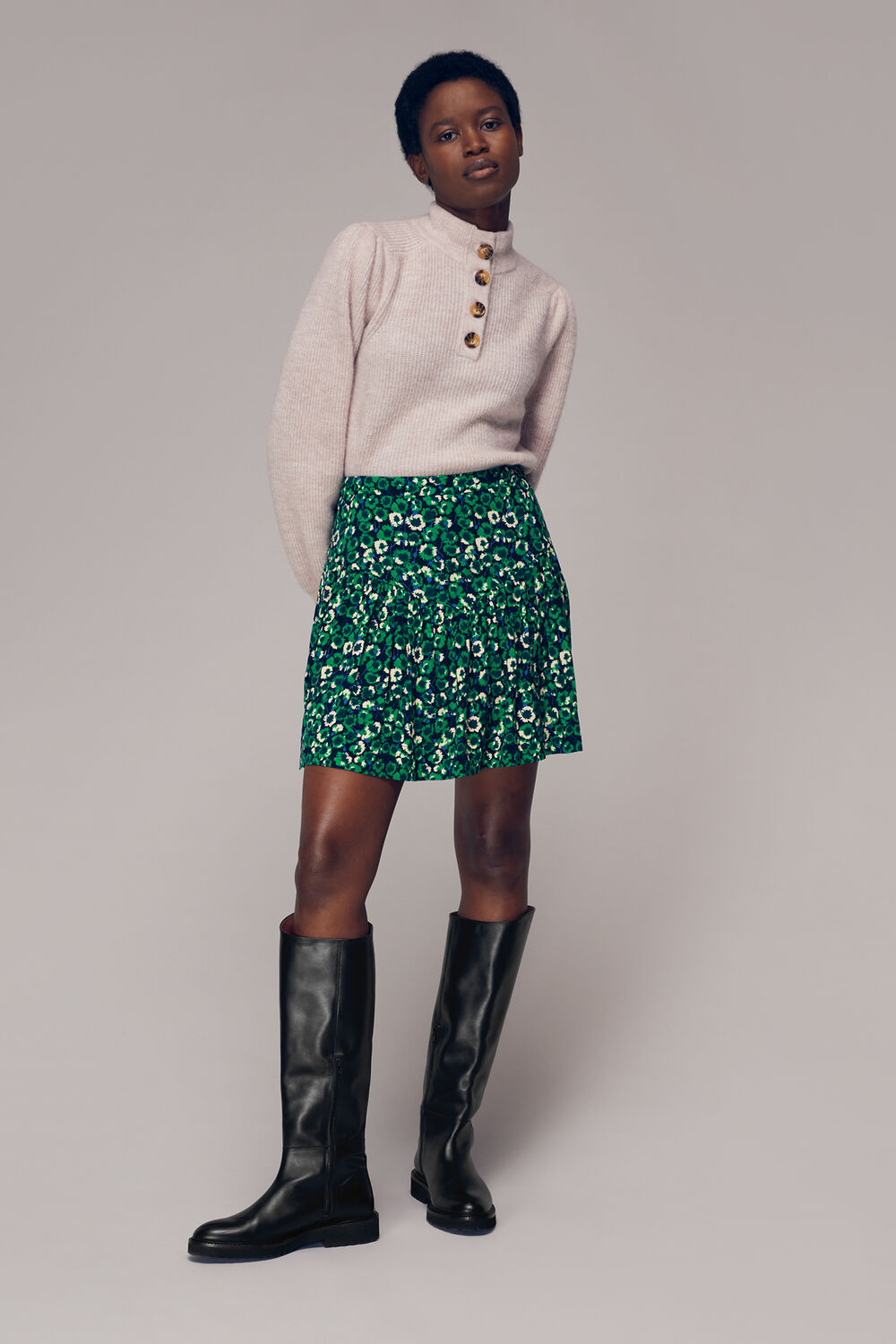 Multicolour Dandelion Floral Flippy Skirt