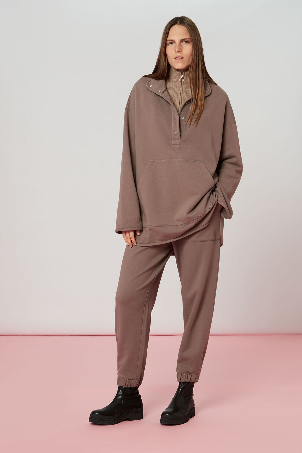 High Neck Sweatshirt