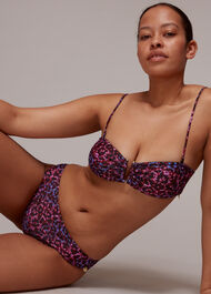 Animal Printed Bikini Top