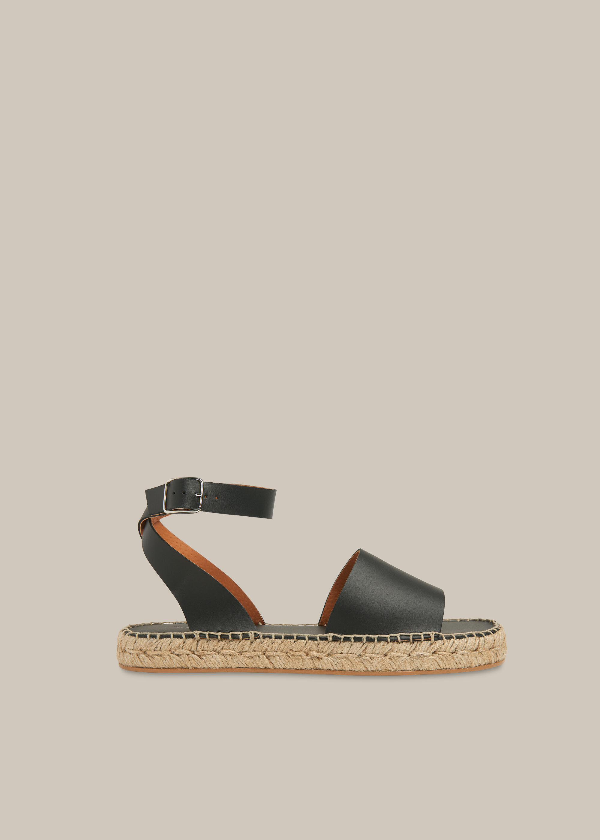 black espadrille sandal