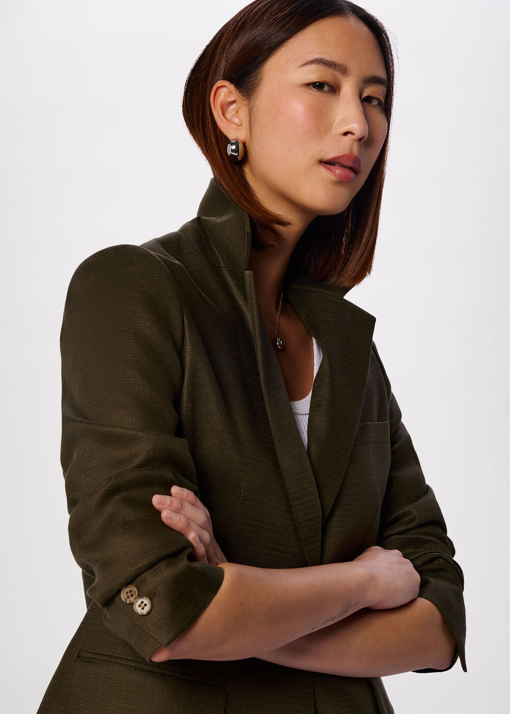 Relaxed Hopsack Blazer