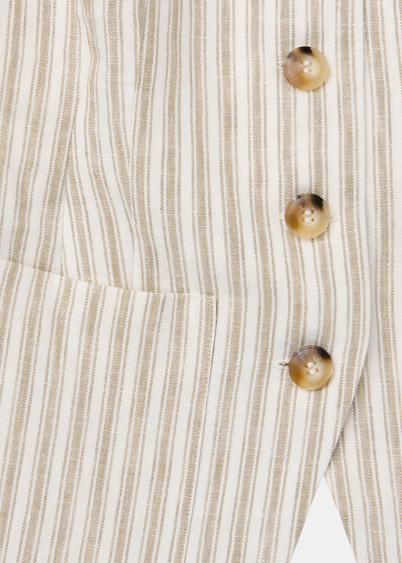 Linen Stripe Waistcoat