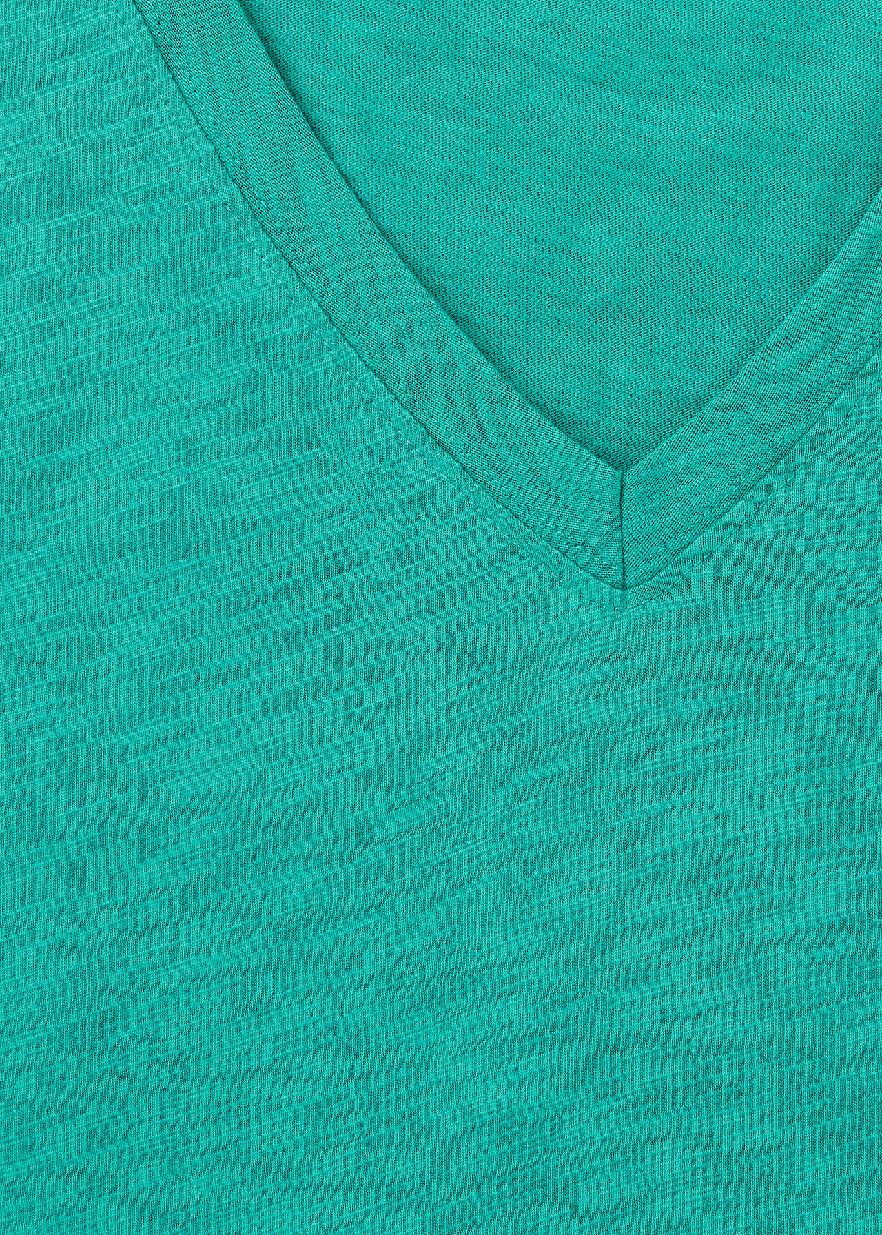 Willa V Neck Cap Sleeve Tee