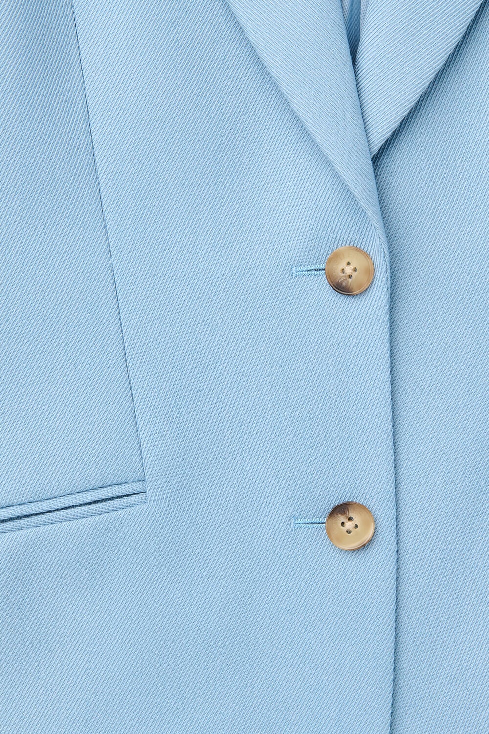 Wool Blend Tailored Blazer