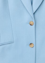 Wool Blend Tailored Blazer