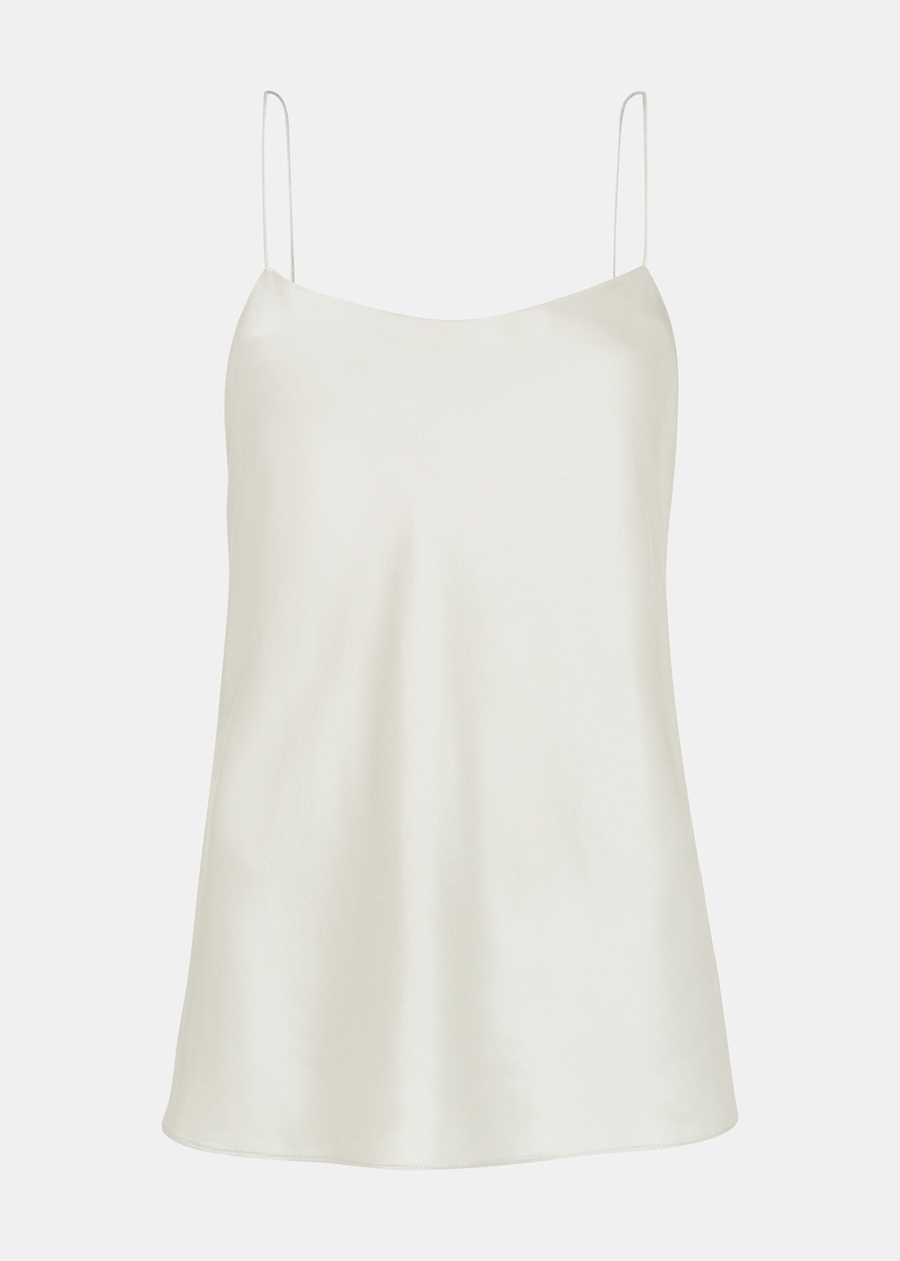 Silk Cami Top Silver
