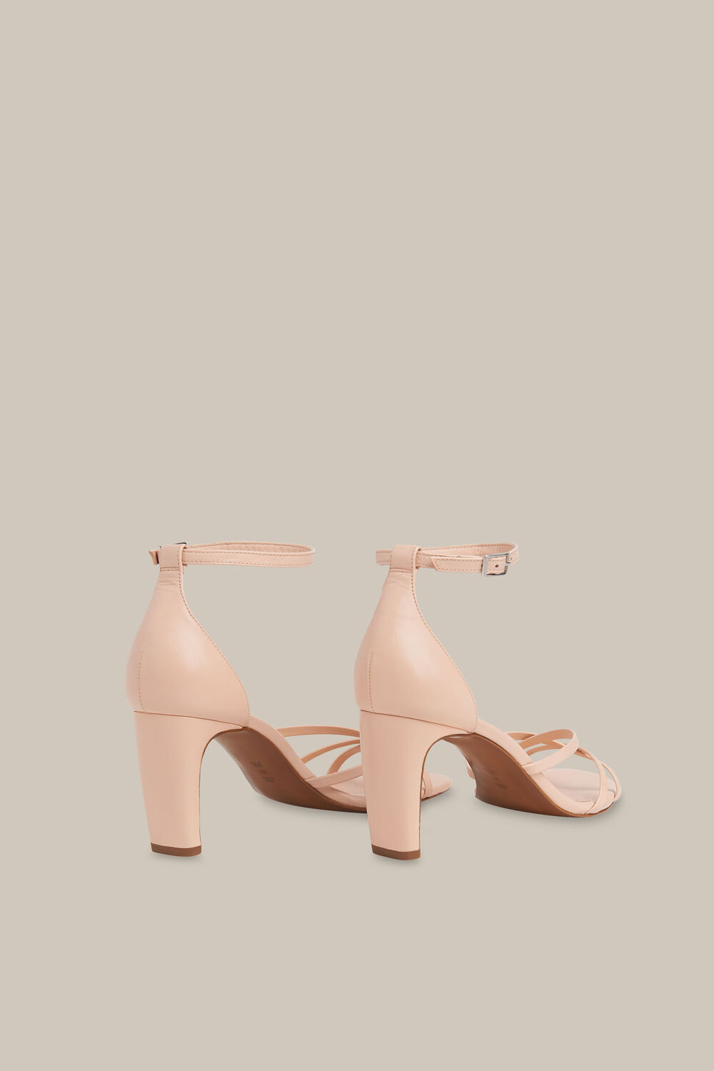 Hallie Strappy High Sandal Pale Pink