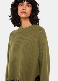Cotton Rib Crew Neck Knit