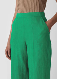 Linen Crop Wide Leg