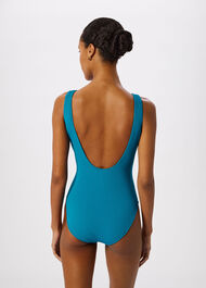 Textured Ring Detail Swimsuit