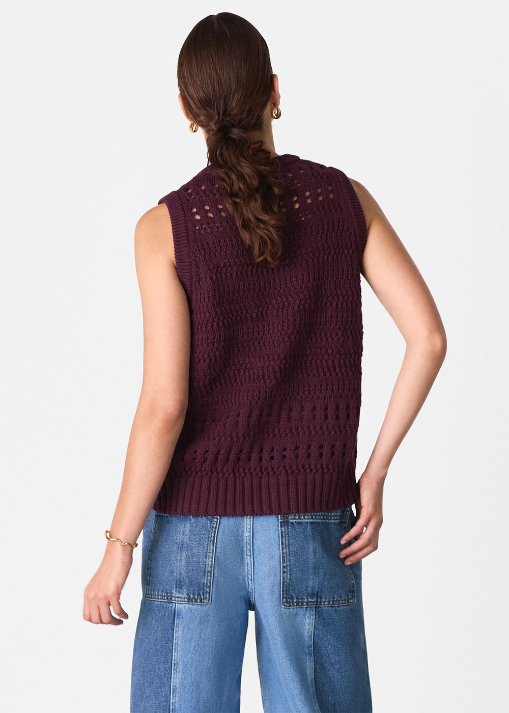 Chunky Cotton Pointelle Tank