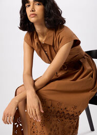 Cotton Broderie Shirt Dress