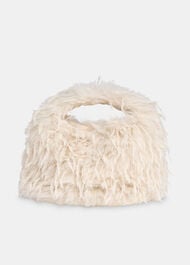 Luz Faux Feather Mini Bag
