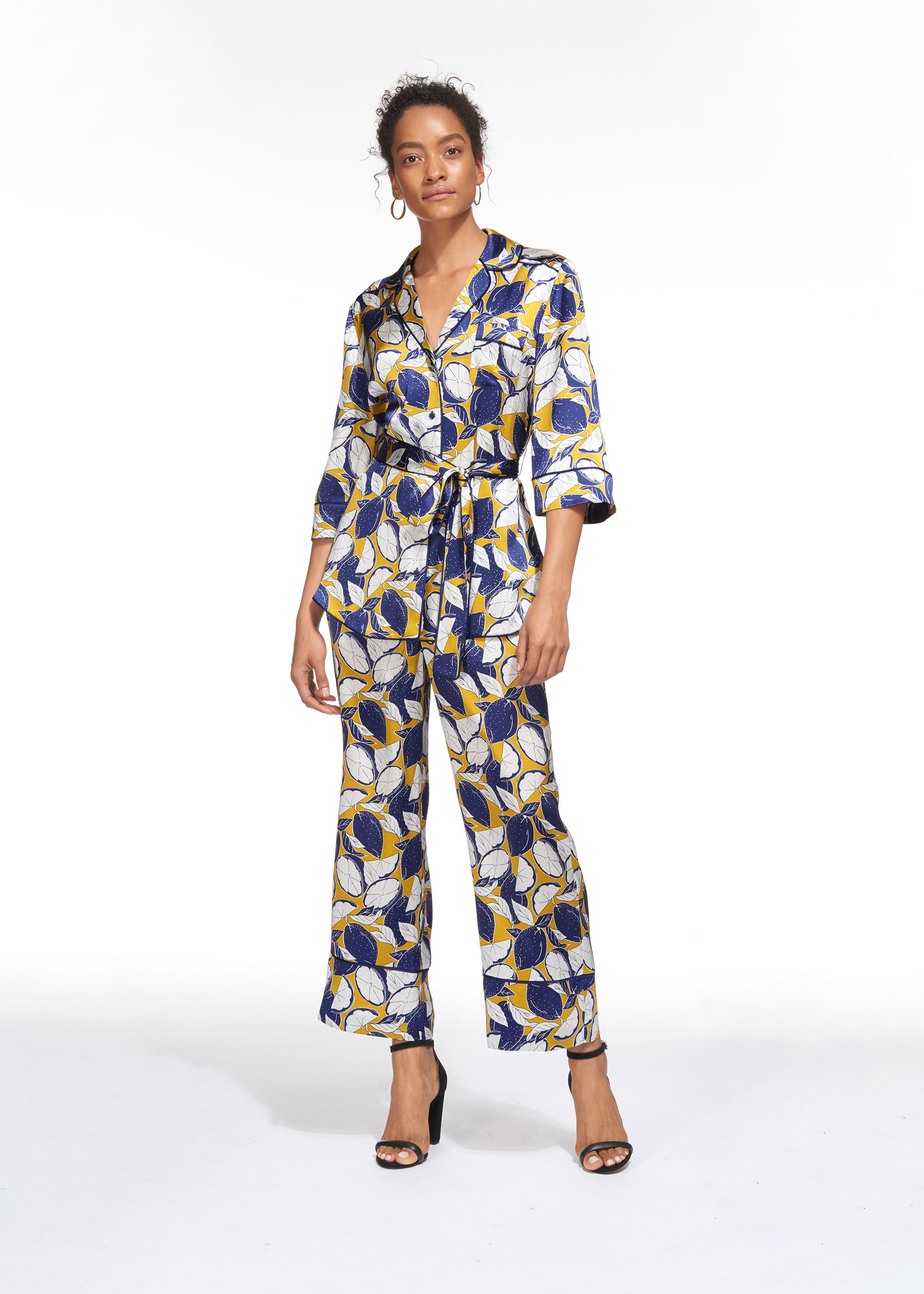 Lemon print trousers Clearance