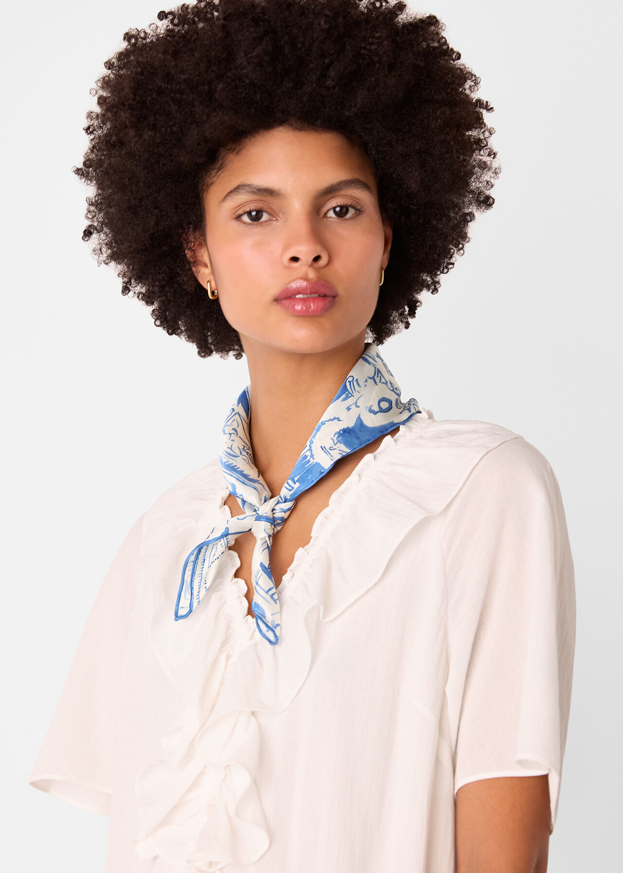 Rome Print Silk Scarf