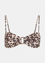 Animal Printed Bikini Top