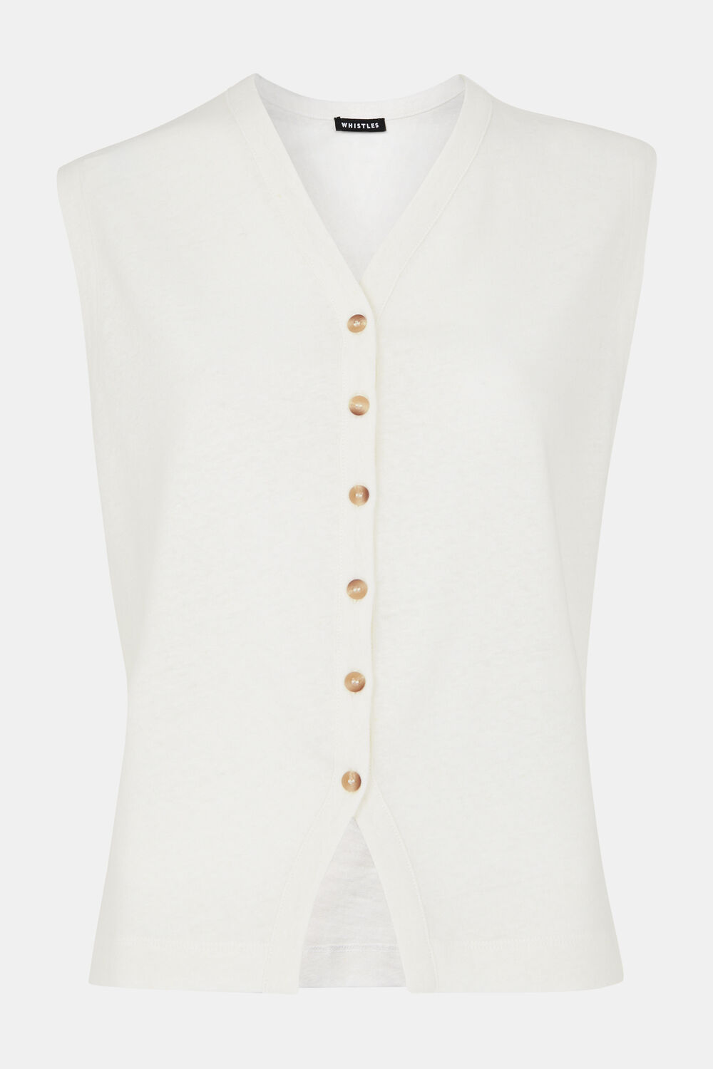Linen Button Front Tank