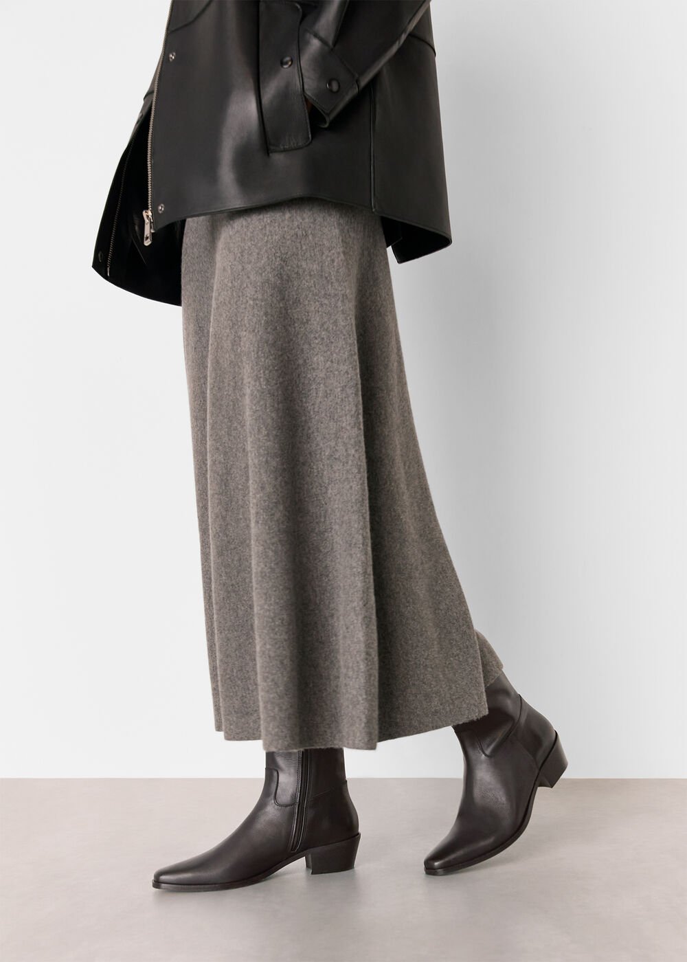 Clean Western Ankle Boot