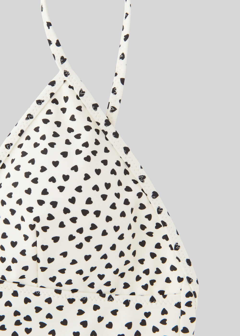 Heart Print Swimsuit White/Multi