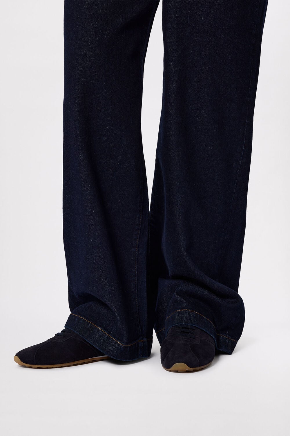 Navy Soft Suede Unlined Sneaker