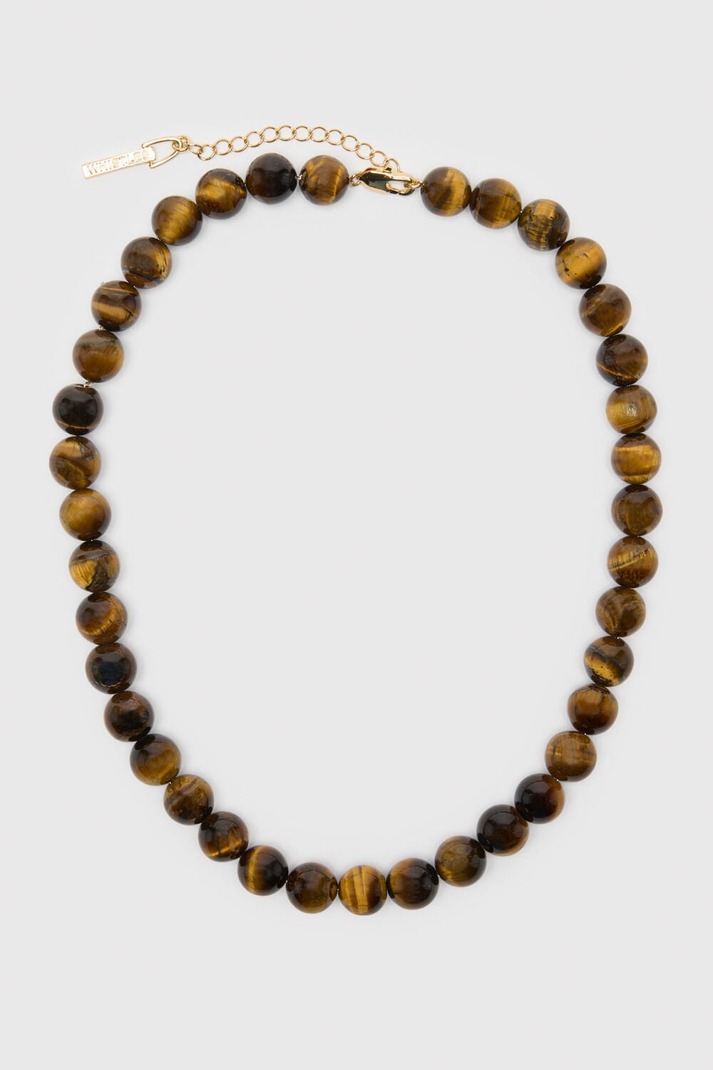 Brown Tiger Eye Beaded Necklace